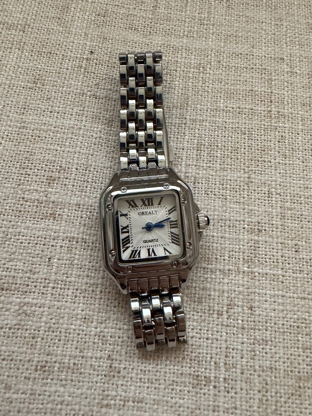 Grealy Silver Stainless Steel Watch